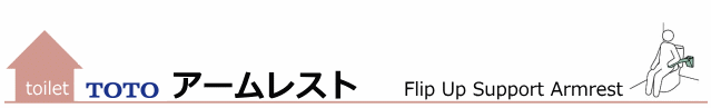toto トイレ可動式手摺　アームレスト　EWC703