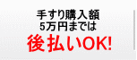 手すり購入額5万円までは後払いOK！