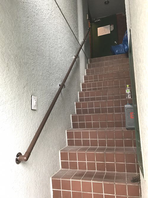 TOTO屋外手すり、壁固定階段手摺