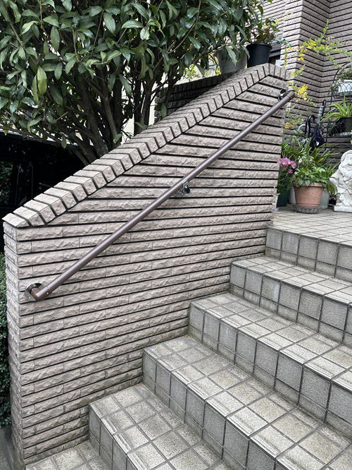 TOTO屋外手すり、壁固定階段手摺