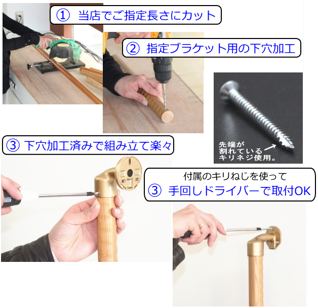 取付の注意