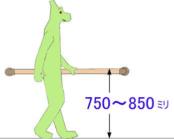 廊下手すりの高さ