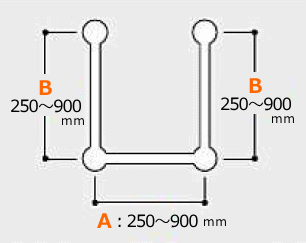 Semi custom made Grab Bar size