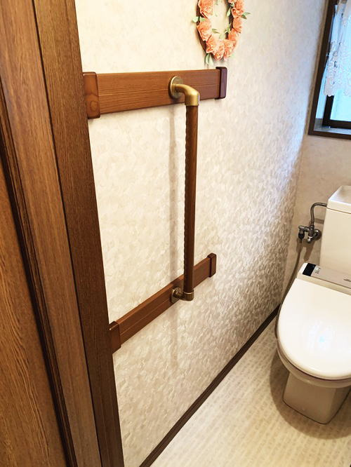 木製I型手すり補強板あり(施工例43)