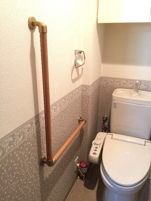 木製L型手すり補強板なし(施工例46)