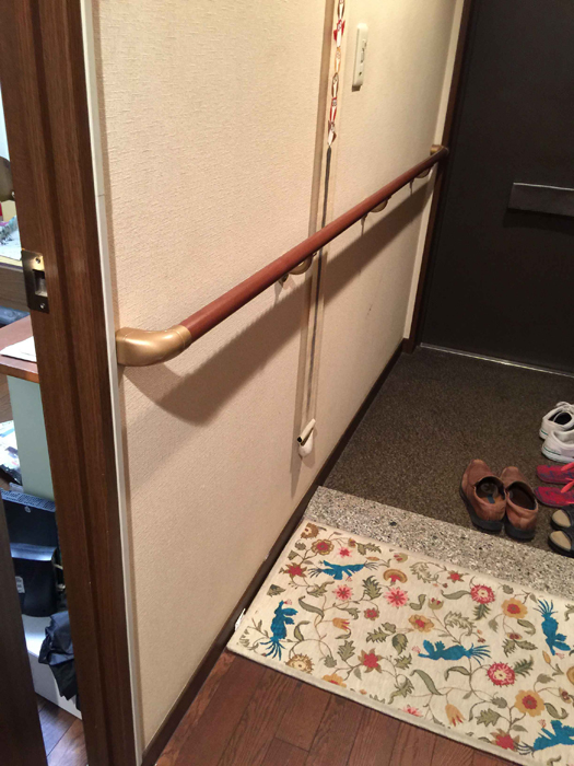 ユニットバス手すりの取付工事2