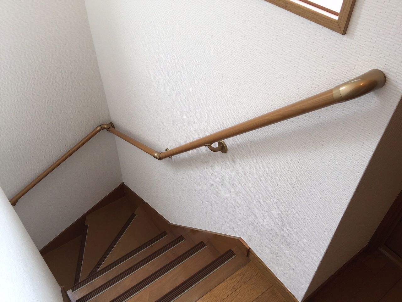 階段手すりの取付工事2